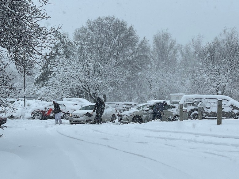 The first snow of 2022 blanketed the Washington, D.C., area with 4.5 to 16 inches of snow. (Anthony Tilghman/The Washington Informer)