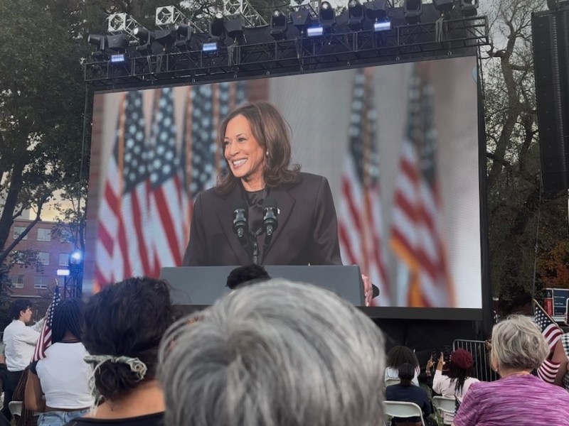 Vice President Kamala Harris, speaking Nov. 6 at her alma mater, Howard University in Washington, D.C., concedes her 2024 presidential campaign against former President Donald Trump. (Jada Ingleton/The Washington Informer)