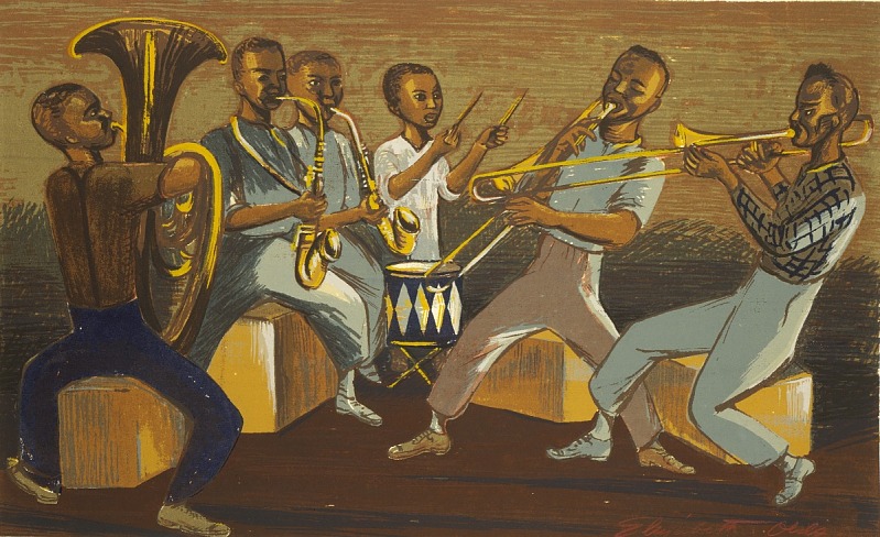 Historically, Black music has been key to shaping American culture. (Courtesy Photo, Smithsonian American Art Museum and its Renwick Gallery, “Harlem Musicians,” Elizabeth Olds, 1937)