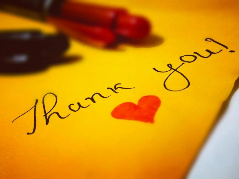 thank you heart text
